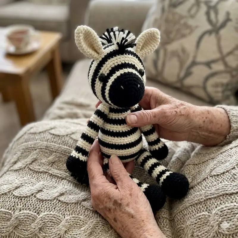 Quality crochet pattern: Xander the Zebra Amigurumi Pattern - Intermediate level guide with complete instructions