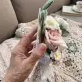 Flower Bouquet C Crochet Pattern step 2 - assembly progress