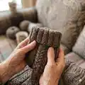 Crossbill childrens sweater Pattern step 2 - assembly progress