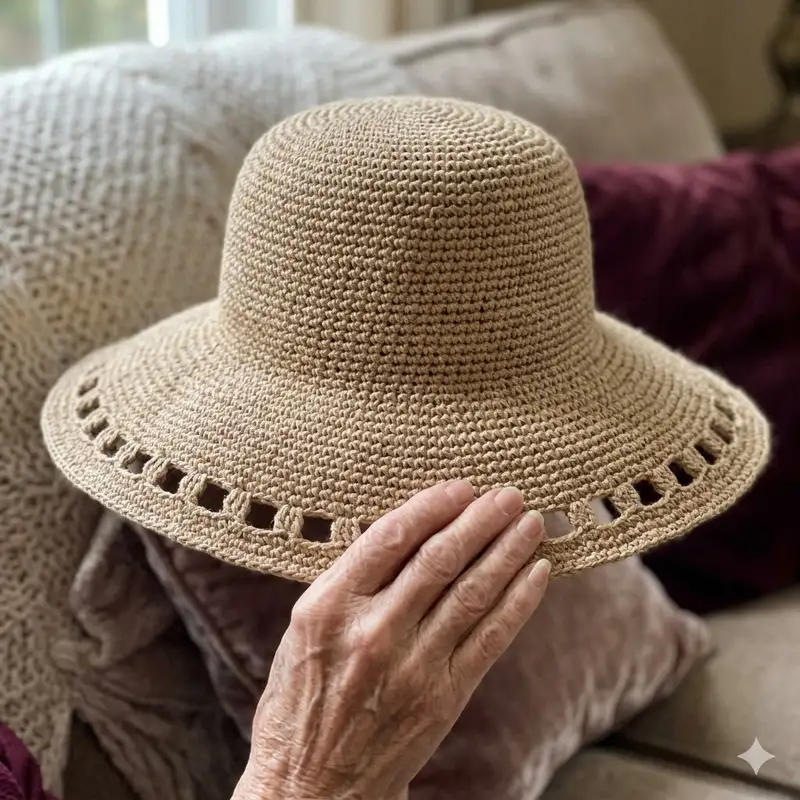 Complimentary Beginner Friendly crochet pattern: Crochet Summer Sun Hat Pattern - Simple to follow guide