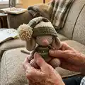 Noel the Christmas Mouse Amigurumi Pattern step 4 - final assembly and finishing