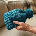 Cinnamon Swirl Hat and Scarf Set Pattern step 2 - assembly progress