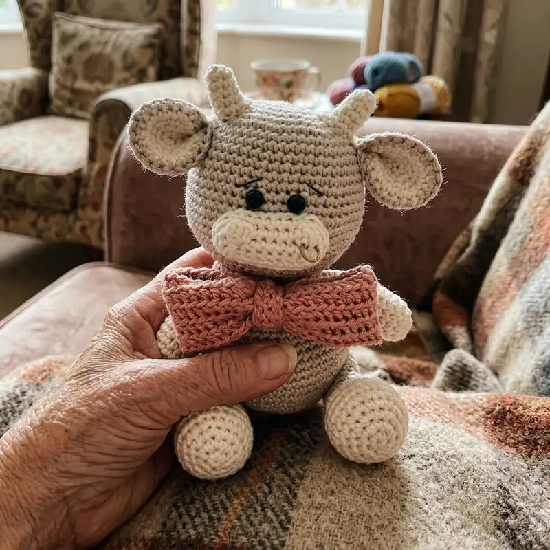 Complimentary Beginner Friendly crochet pattern: Asher the Ox Amigurumi Pattern - Simple to follow guide