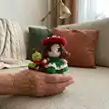 Mushroom House Amigurumi Pattern step 1 - construction progress