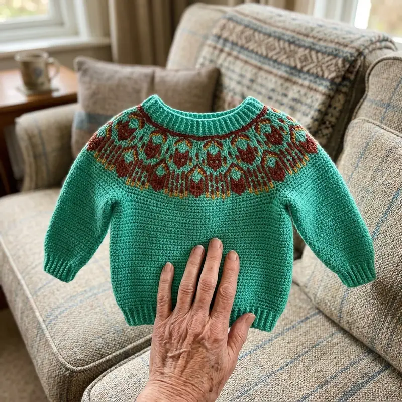 Quality crochet pattern: Pepper the Fox Sweater Pattern - Intermediate level guide with complete instructions