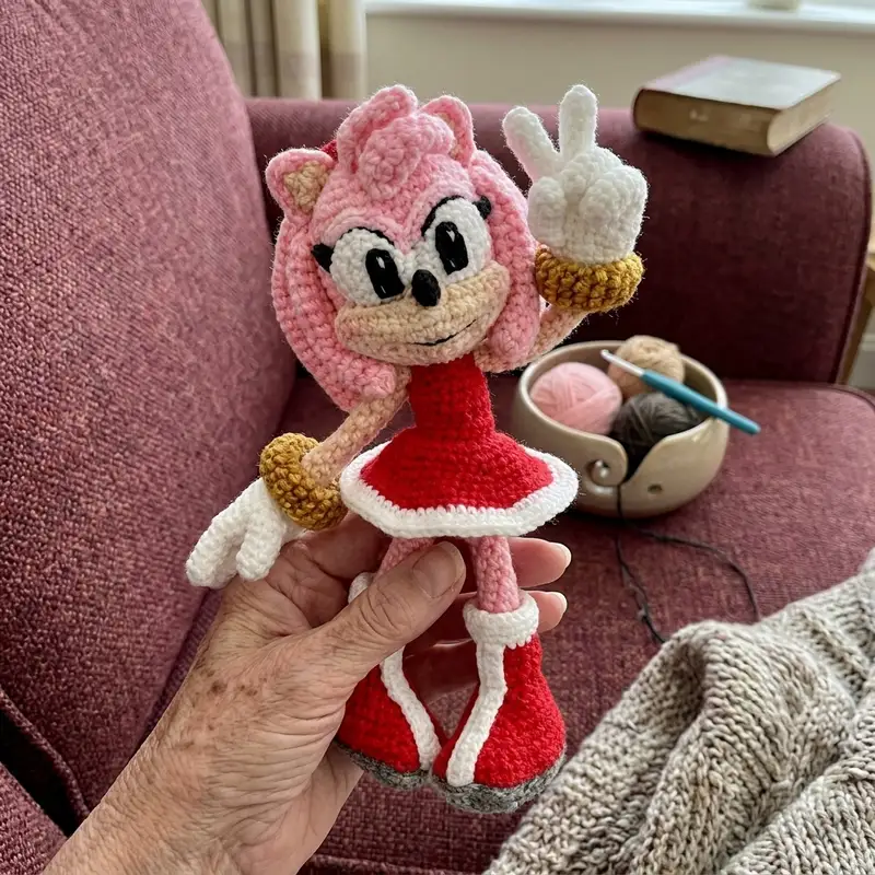 Complimentary Intermediate crochet pattern: Pink Rascal Amigurumi Pattern - Simple to follow guide
