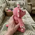 Triceratops Amigurumi Pattern step 2 - assembly progress