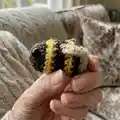 Crochet bumblebees Amigurumi Pattern step 2 - assembly progress