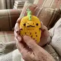 Pineapple Rex Amigurumi Pattern step 4 - final assembly and finishing