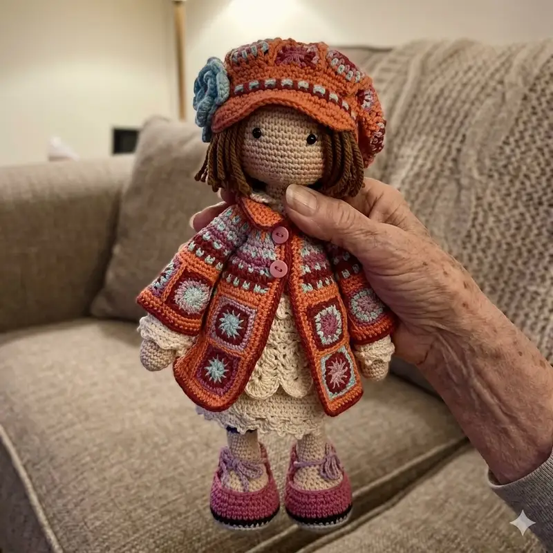 Complimentary Intermediate crochet pattern: Doll Zoey Amigurumi Pattern - Simple to follow guide