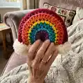 Brighten Your Day Crochet Rainbow Stuffie Amigurumi Pattern step 1 - construction progress