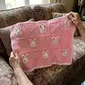 Bunny Baby Blanket Pattern step 4 - final assembly and finishing