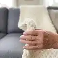 EZ Criss-Cross Baby Blanket Pattern step 2 - assembly progress