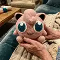 Jigglypuff Amigurumi Pattern step 1 - construction progress