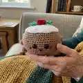 Christmas Pudding Amigurumi Pattern step 3 - details and accessories