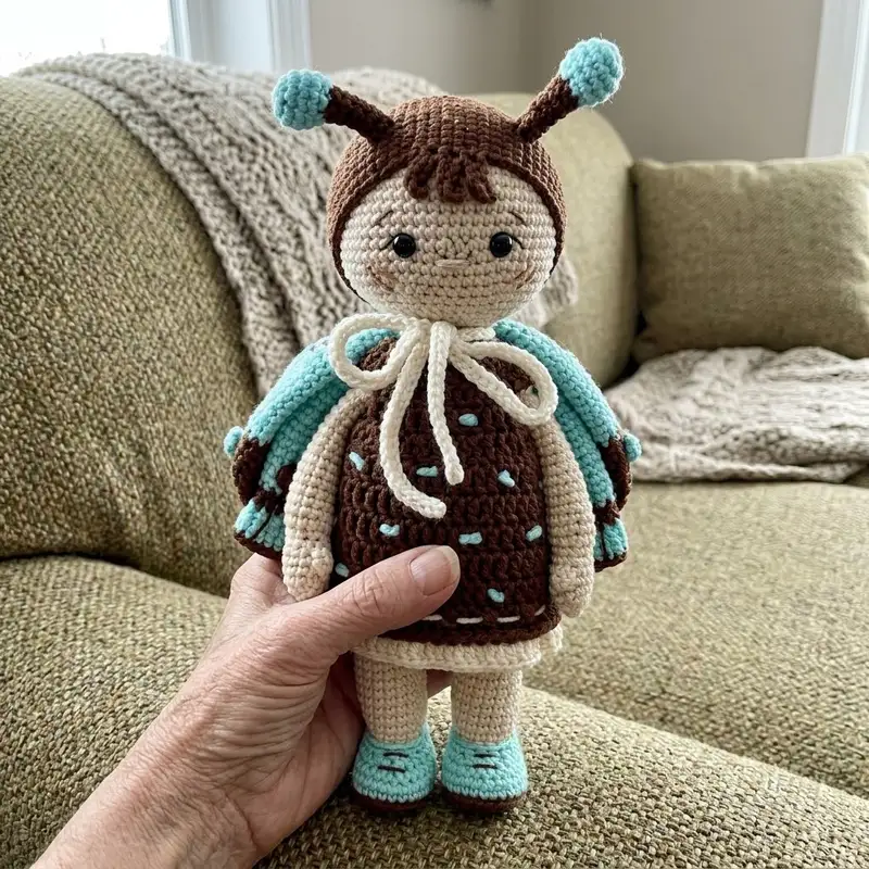 Quality crochet pattern: Butterfly Amigurumi Pattern - Intermediate level guide with complete instructions