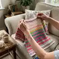 Crochet Short Sleeved Top Pattern step 1 - construction progress