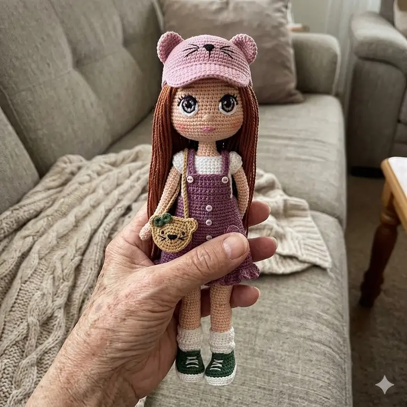 Complimentary Intermediate crochet pattern: Mimosa Baby Amigurumi Pattern - Simple to follow guide