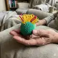 A Hairy Caterpillar Amigurumi Pattern step 3 - details and accessories