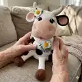 Cow Stacking Toy Amigurumi Pattern step 1 - construction progress