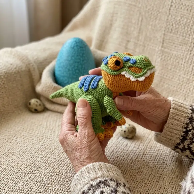 Complimentary Intermediate crochet pattern: T-Rex Amigurumi Pattern - Simple to follow guide