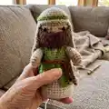 Nativity Crochet Amigurumi Pattern step 1 - construction progress