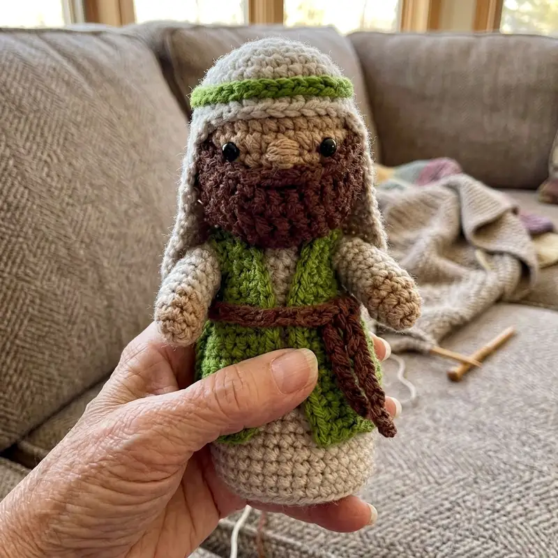 Complimentary Intermediate crochet pattern: Nativity Crochet Amigurumi Pattern - Simple to follow guide