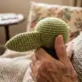 Baby Alien Amigurumi Pattern step 2 - assembly progress