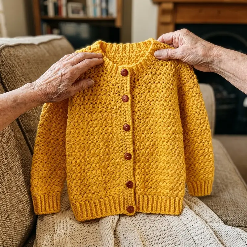 Complimentary Intermediate crochet pattern: Adult's Crochet Crew Neck Cardigan Pattern - Simple to follow guide