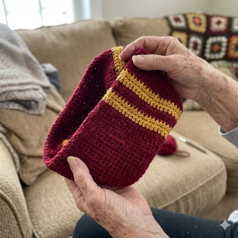 Complimentary Intermediate crochet pattern: Hogwarts House Scarf Pattern - Simple to follow guide