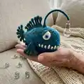 Anglerfish SAM Amigurumi Pattern step 4 - final assembly and finishing