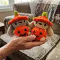 Crochet Bunny Pumpkin Amigurumi Pattern step 3 - details and accessories