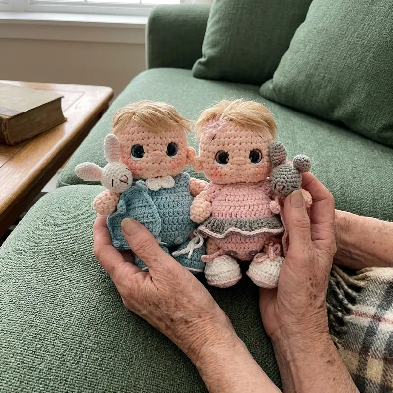 Complimentary Intermediate crochet pattern: Baby Dolls Amigurumi Pattern - Simple to follow guide