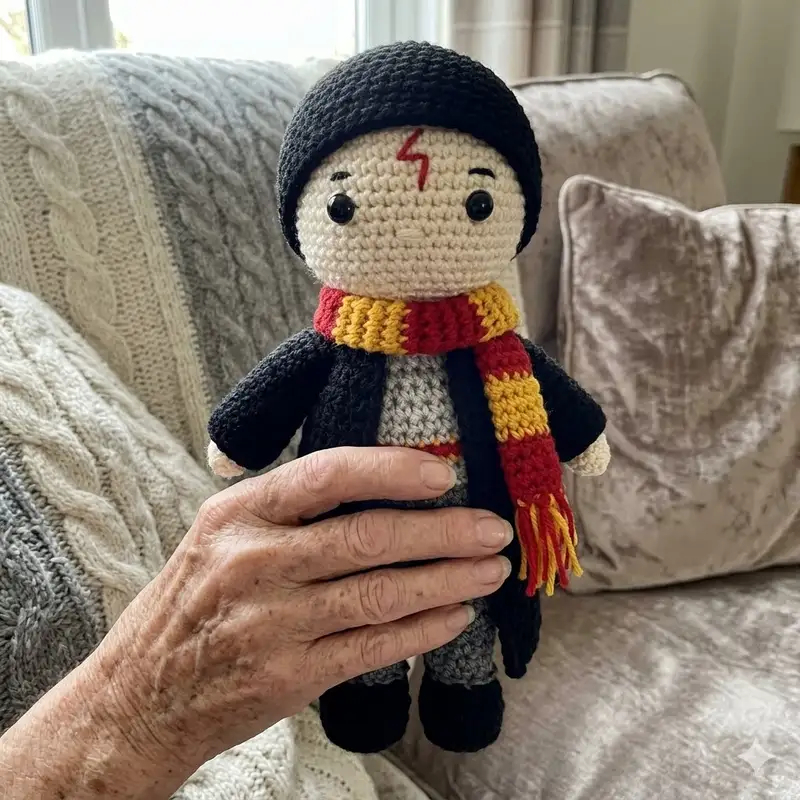 Complimentary Intermediate crochet pattern: Harry Potter Amigurumi Pattern - Simple to follow guide