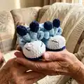 Plush booties Pattern step 1 - construction progress