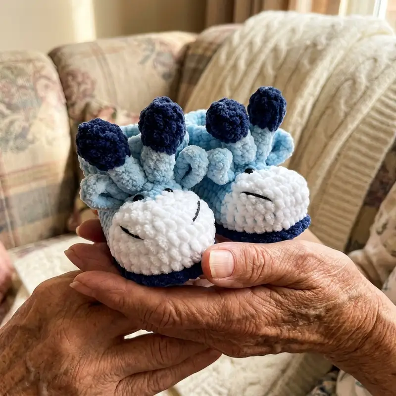 Complimentary Intermediate crochet pattern: Plush booties Pattern - Simple to follow guide