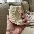 Furrylicious Baby Boot Pattern step 1 - construction progress