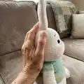 Bunny Stacking Toy Amigurumi Pattern step 2 - assembly progress